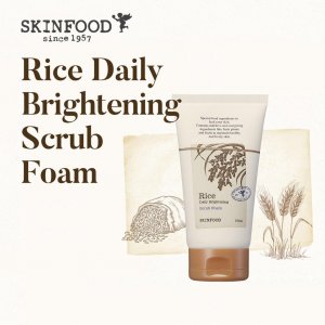 SKINFOOD Rice Daily Осветляющий скраб-пенка 150 мл Очищающее средство для лица Пилинг