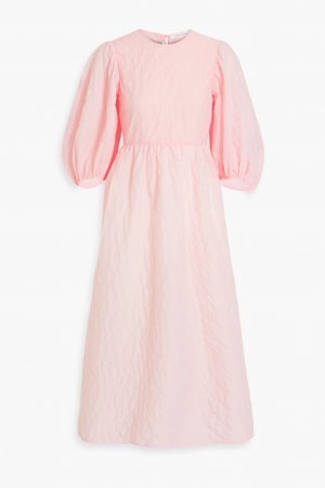 Платье миди Karmen со сборками из матлассе , розовый Cecilie Bahnsen