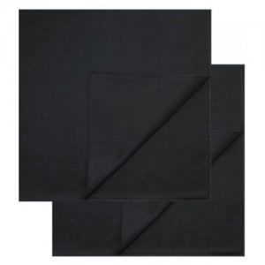 Бандана однотонная, цвет черный 55 х см (Набор 2 шт.) Happy Pirate. Цвет: черный