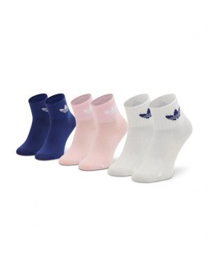 Комплект из 3-х высоких детских носков, розовый Adidas