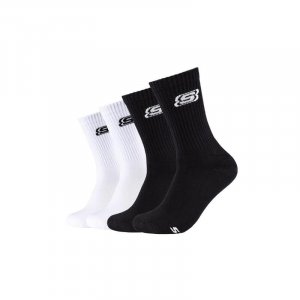 Теннисные носки унисекс, белые/черные, 4 шт. SKECHERS, цвет schwarz Skechers
