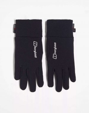 Черные перчатки для сенсорного экрана Interact Berghaus