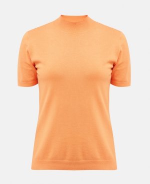 Пуловер с короткими рукавами , светло-оранжевый Marc Aurel