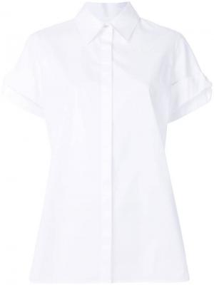 Многослойная рубашка с короткими рукавами Victoria Beckham. Цвет: белый