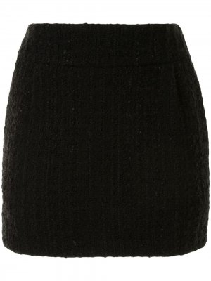 Твидовая юбка мини Alexandre Vauthier. Цвет: черный