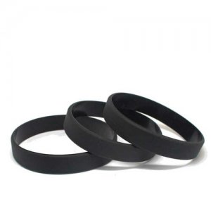 Комплект браслетов, 3 шт., размер 20 см, L, диаметр 6.4 черный MSKBraslet. Цвет: черный