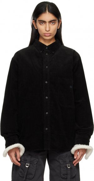 Черная рубашка с нашивками , цвет Black Acne Studios