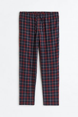 Фланелевые пижамные брюки стандартного кроя H&M
