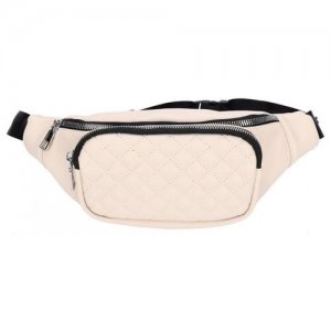 Женская кожаная поясная сумка с карманом — всегда остается модной и привлекательной OPS-0156/1 OrsOro. Цвет: черный