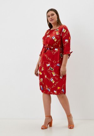 Платье Lady Sharm Classic. Цвет: красный