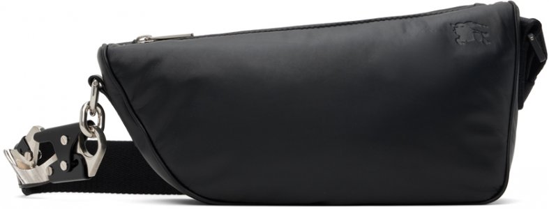 Черная сумка через плечо со щитом Burberry