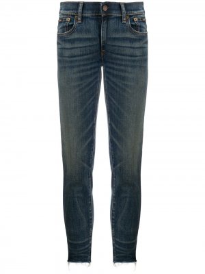 Укороченные джинсы скинни Polo Ralph Lauren. Цвет: синий