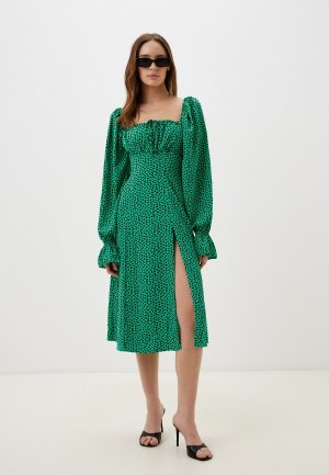 Платье Loo Ru. Цвет: зеленый