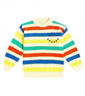 Полосатый хлопковый свитер , мультиколор Bobo Choses