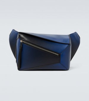 Маленькая кожаная поясная сумка-пазл , синий Loewe
