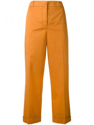 Укороченные брюки Maurizio Pecoraro. Цвет: жёлтый и оранжевый