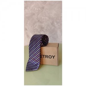 Галстук в подарочной упаковке KETROY. Цвет: серый/фиолетовый/черный