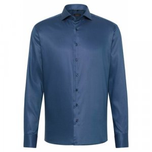 Рубашка , размер 46, синий Eterna. Цвет: синий
