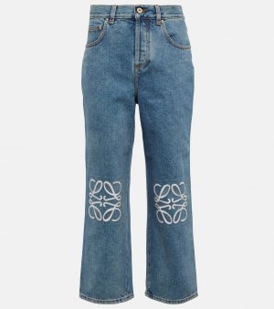 Укороченные джинсы Anagram с высокой посадкой LOEWE, синий Loewe