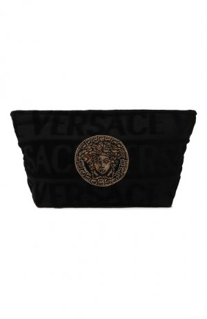 Текстильная косметичка Versace. Цвет: чёрный