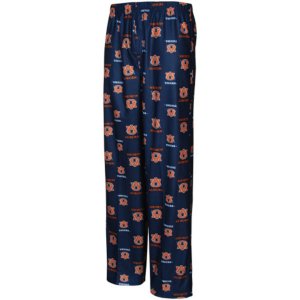 Молодежные темно-синие фланелевые пижамные брюки с логотипом Auburn Tigers Team Unbranded