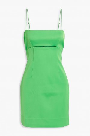 Атласное платье мини Lomy с вырезами NICHOLAS, зеленый Nicholas