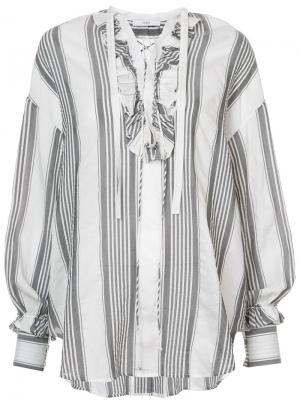 Блузка с полосками Tome. Цвет: нейтральные цвета