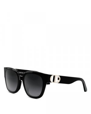 30Montaigne S10F квадратные солнцезащитные очки, 54 мм DIOR, цвет Black Dior