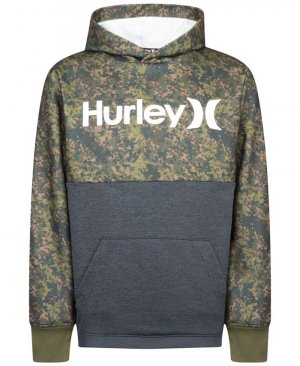 Пуловер с капюшоном Big Boys H2O-Dri Blocked , коричневый Hurley