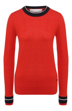 Шерстяной пуловер Victoria, Victoria Beckham. Цвет: красный