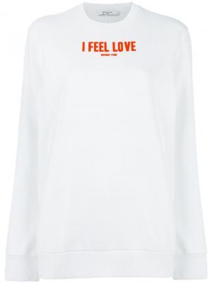 I feel Love printed sweatshirt Givenchy. Цвет: белый