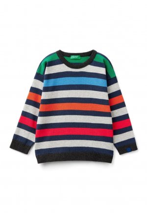 Вязаный свитер STRIPED United Colors of Benetton, цвет multicolor Benetton