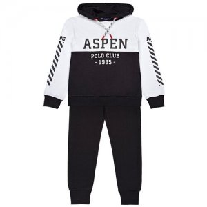 Спортивный костюм Aspen Polo Club для мальчика 1031T0685 цвет черный 12 лет. Цвет: черный/белый