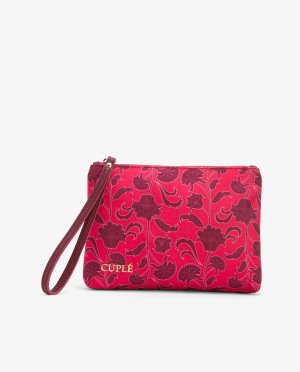 Женская сумочка с принтом и ручкой Cuplé, розовый CUPLE