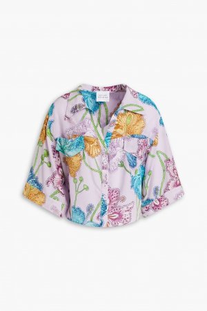 Рубашка из хлопка с цветочным принтом , сирень Hayley Menzies