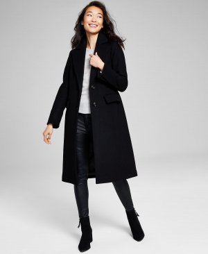 Женское однобортное пальто миниатюрного размера , черный Michael Kors