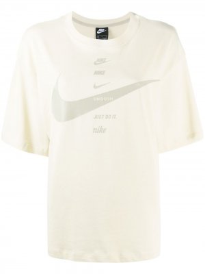 Футболка с принтом Nike. Цвет: желтый