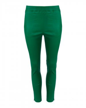 Кожаные брюки ARMA. Цвет: зеленый