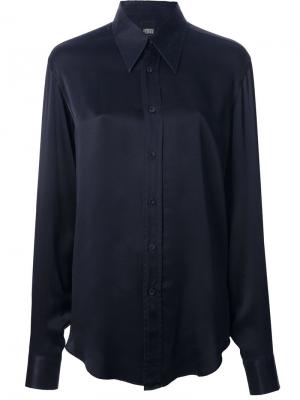Рубашка с заострённым воротником Gianfranco Ferre Vintage. Цвет: синий