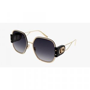 Солнцезащитные очки , черный, золотой Dior. Цвет: золотистый/черный