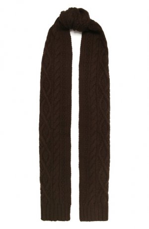 Кашемировый шарф Ralph Lauren. Цвет: коричневый