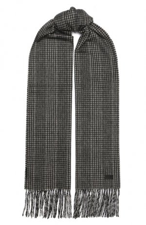 Кашемировый шарф Saint Laurent. Цвет: чёрно-белый