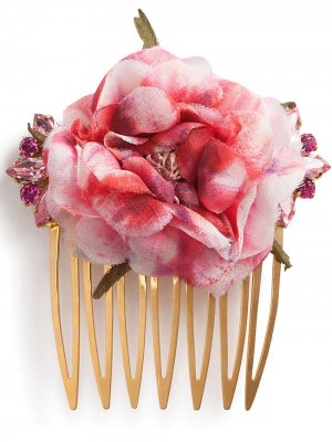 Декорированная заколка для волос Dolce & Gabbana. Цвет: золотистый