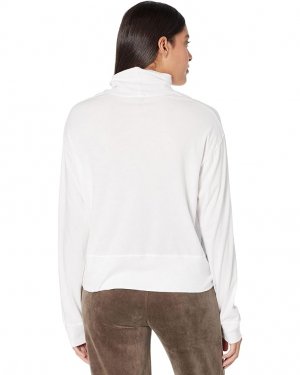 Толстовка MONROW Jersey Mock Neck Slouchy Sweatshirt, белый
