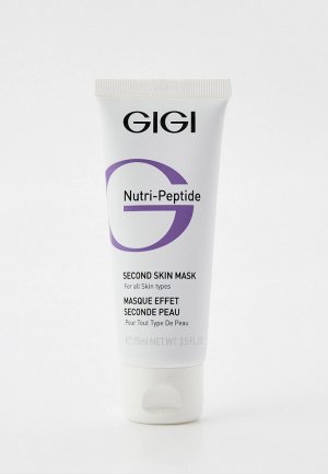 Маска для лица Gigi NUTRI PEPTIDE Second Skin Mask / Черная маска-пилинг, 75 мл. Цвет: прозрачный