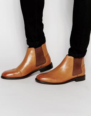 Светло-коричневые ботинки челси Kris Ben Sherman. Цвет: рыжий