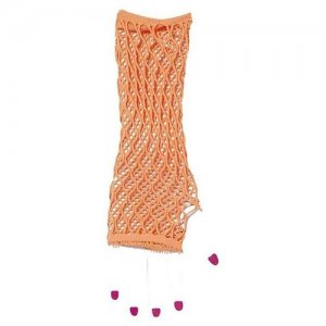 Аксессуар для праздника Forum Novelties Оранжевые ажурные перчатки