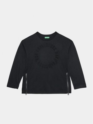 Блуза стандартного кроя , черный United Colors Of Benetton