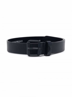 Buckle-fastening leather belt Emporio Armani Kids. Цвет: синий