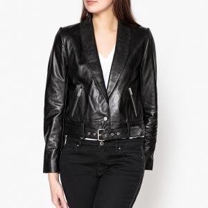 Куртка кожаная LEAK BA&SH. Цвет: черный